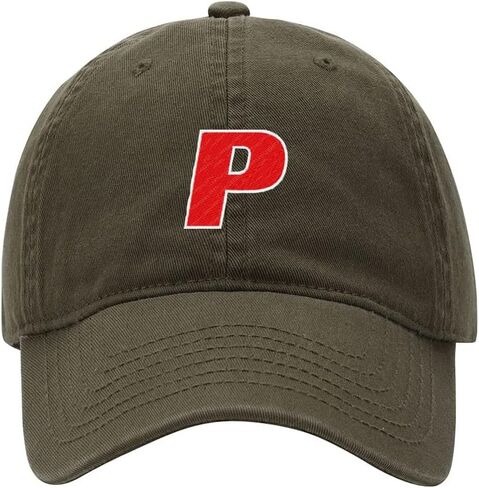 Baseball Cap Men Handsome Letter P Embroidered Washed Cotton Dad Hat Baseball Caps in Saudi Arabia