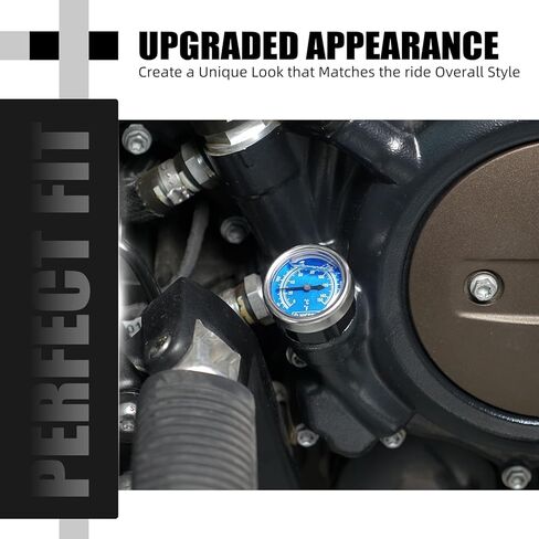 NICECNC Black Oil Dipstick Temperature Gauge Oil Filler Plug Compatible with Harley Sportster S RH1250S 2021-2024, Nightster RH975 2022-2024, Replacement for 62700321, See Fitments in Saudi Arabia