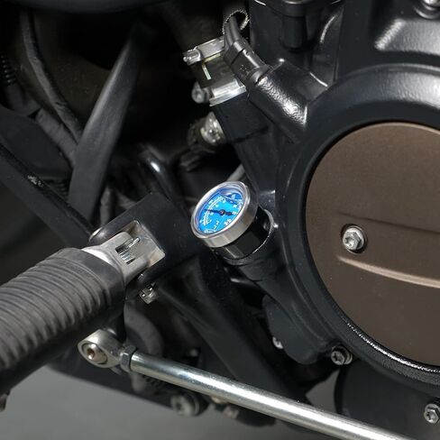 NICECNC Black Oil Dipstick Temperature Gauge Oil Filler Plug Compatible with Harley Sportster S RH1250S 2021-2024, Nightster RH975 2022-2024, Replacement for 62700321, See Fitments in Saudi Arabia