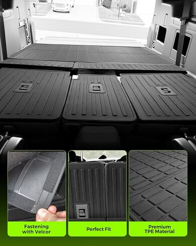 Floor Mats for Ford Expedition Max 2025 2026(Only 7 Seat/with 2nd Row Bucket Seats) All Weather TPE Tapets Cargo Liners 2025-2026 for Ford Expedition Accessories 2nd & 3rd Row Backrest Mats 10pcs in Kuwait