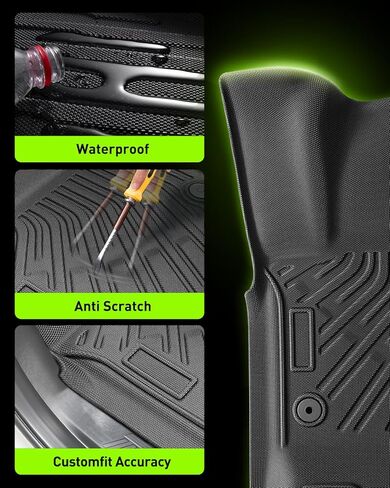 Floor Mats for Ford Expedition Max 2025 2026(Only 7 Seat/with 2nd Row Bucket Seats) All Weather TPE Tapets Cargo Liners 2025-2026 for Ford Expedition Accessories 2nd & 3rd Row Backrest Mats 10pcs in Kuwait