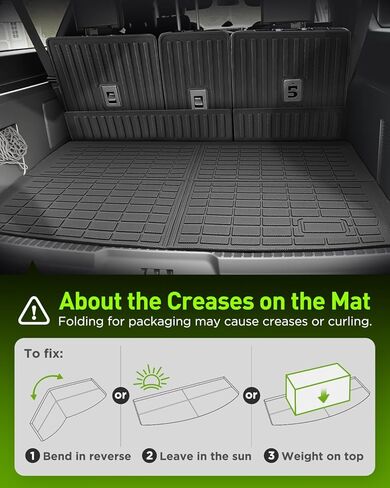 Floor Mats for Ford Expedition Max 2025 2026(Only 7 Seat/with 2nd Row Bucket Seats) All Weather TPE Tapets Cargo Liners 2025-2026 for Ford Expedition Accessories 2nd & 3rd Row Backrest Mats 10pcs in Kuwait