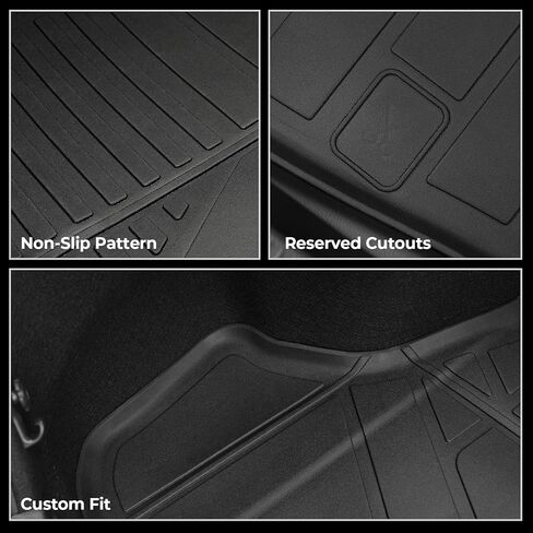 Cargo Mat for 2025 2026 Toyota Camry, Full Coverage All Weather Trunk Cargo Liner with Backrest Protectors for Camry Accessories in Kuwait