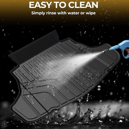 Cargo Mat for 2025 2026 Toyota Camry, Full Coverage All Weather Trunk Cargo Liner with Backrest Protectors for Camry Accessories in Kuwait