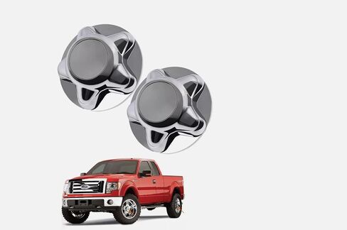 2pcs 7" Chrome Wheel Hub Cap Center Cover Fit for 97-03 Ford F150 Expedition Rim (Silver 2pcs) in Saudi Arabia
