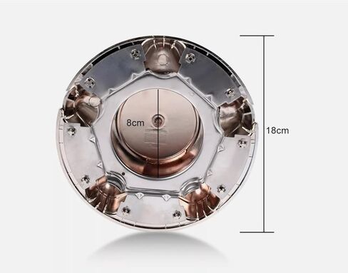 2pcs 7" Chrome Wheel Hub Cap Center Cover Fit for 97-03 Ford F150 Expedition Rim (Silver 2pcs) in Saudi Arabia