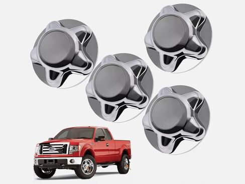 2pcs 7" Chrome Wheel Hub Cap Center Cover Fit for 97-03 Ford F150 Expedition Rim (Silver 2pcs) in Kuwait
