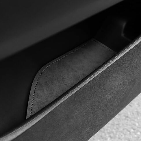 KUNGKIC for Ford Mustang 2024 2025 PU حامل أكواب السيارة غير القابل للانزلاق إدراج قفاز مقصورة حصيرة جيب الباب الحصير مكافحة الغبار الداخلية أساسيات الديكور الملحقات (أسود) in Kuwait