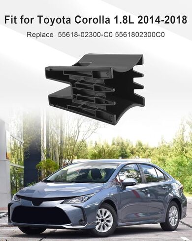 Center Console Cup Holder Insert Divider Set Fit for Toyota Corolla 1.8L 2014 2015 2016 2017 2018 Replace 55618-02300-C0 5561802300C0,Black in Kuwait