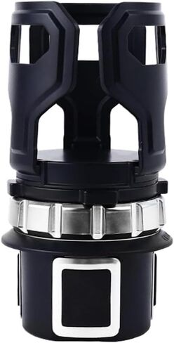 Car Drink Holder, Drinks Holder, Expandable Cup Holder for Drinks, Car Drink Holder for Ventilation, Ideal for Car Trips and Commuters (Black) in Saudi Arabia