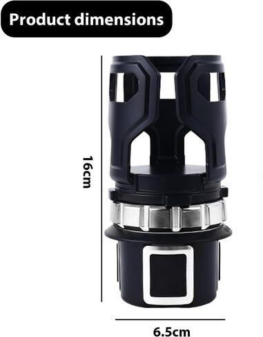 Car Drink Holder, Drinks Holder, Expandable Cup Holder for Drinks, Car Drink Holder for Ventilation, Ideal for Car Trips and Commuters (Black) in Saudi Arabia
