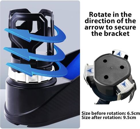 Car Drink Holder, Drinks Holder, Expandable Cup Holder for Drinks, Car Drink Holder for Ventilation, Ideal for Car Trips and Commuters (Black) in Saudi Arabia