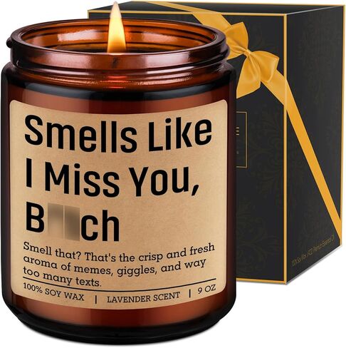 LEADO Scented Candle - Long Distance Gifts, I Miss You Gifts for Her, Him, Best Friend - Long Distance Friendship, Moving Away, Going Away, Mothers Day, Birthday Present for Bestie, BFF, Women, Sister in Kuwait