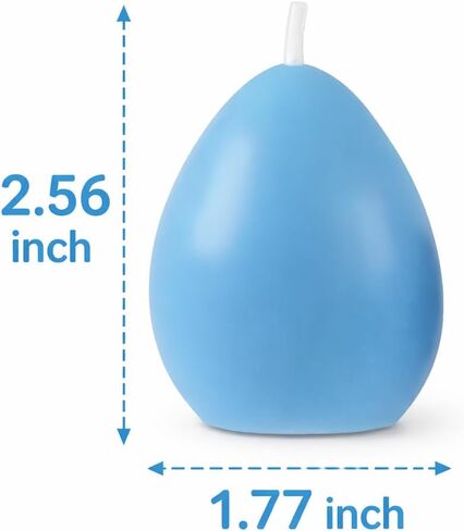 مجموعة هدايا شموع بيض عيد الفصح مكونة من 6 قطع، شموع معطرة بالزهور، كل منها 2.8 أونصة، 2.56 × 1.77 بوصة، ديكور منزلي لعيد الفصح in Kuwait