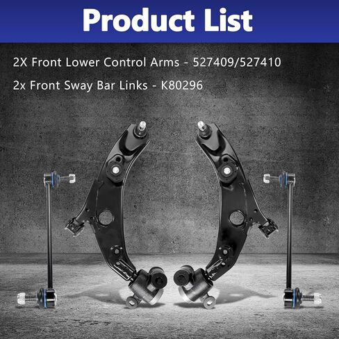 Suspension Kit Front Lower Control Arm With Ball Joint Sway Bar Link Replacement For 2016-2023 Mazda CX-9 4 Pcs in Saudi Arabia