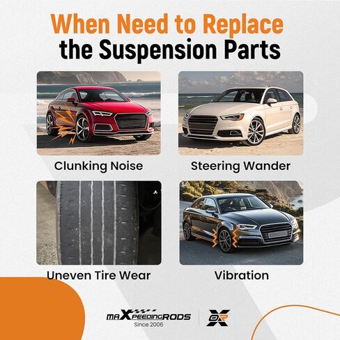 maXpeedingrods 6Pcs Front Lower Control Arm Kit for Honda Element 2003-2011, Suspension Kit with Lower Ball Joints Sway Bar End Links in Saudi Arabia
