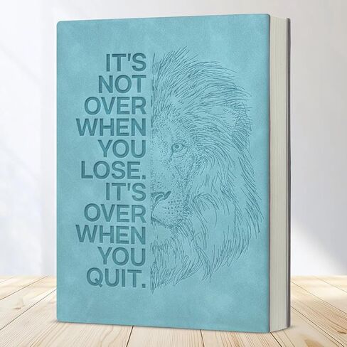 Inspirational Notebook It's Not Over When You Lose Lion Journal Motivational Gifts for Entrepreneurs Coworkers Friends in Saudi Arabia