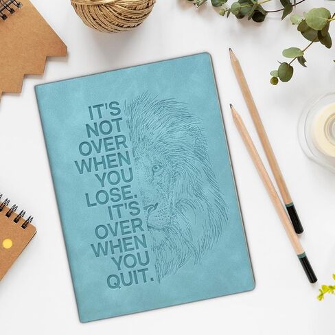 Inspirational Notebook It's Not Over When You Lose Lion Journal Motivational Gifts for Entrepreneurs Coworkers Friends in Saudi Arabia