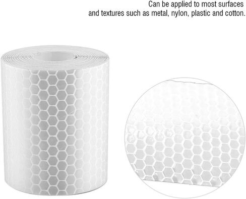 Reflective Tape Roll, 5cm x Silver Safety Sticker for Trailers, Cars, Trucks, Bikes, Motorcycles, Road Visibility in Saudi Arabia