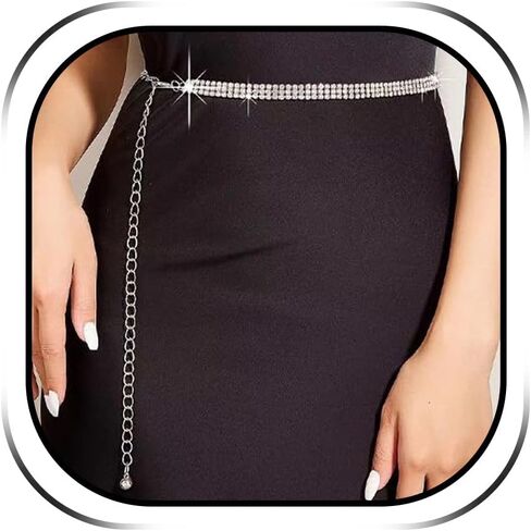 Chain Belt Moon Star Sun Belt Chain for Women Body Waist Chain Jewelry Gifts for Women Trendy Stocking Stuffers in Kuwait