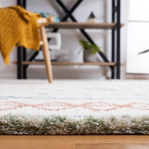 SAFAVIEH Marrakech Collection Runner Rug - 2'2" x 8', Ivory & Multi, Moroccan Boho Tribal Rustic Design, Non-Shedding & Easy Care, Ideal for High Traffic Areas in Living Room, Bedroom (MRK612A) in Saudi Arabia