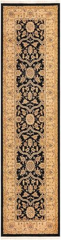 Rugs.com Chelsea Collection Rug – 2' 7 x 10' Runner Black Medium Rug Perfect for Hallways, Entryways in Saudi Arabia