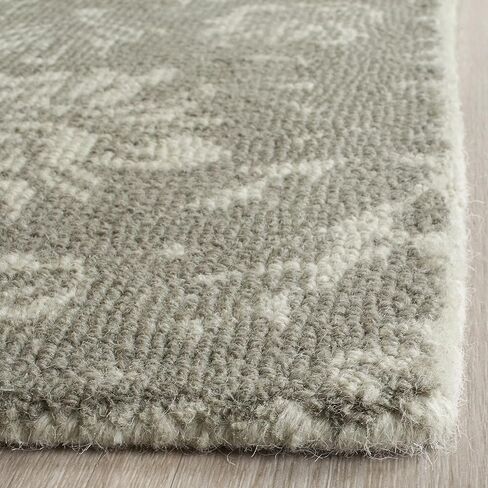 SAFAVIEH Restoration Vintage Collection Runner Rug - 2'3" x 8', Light Sage & Grey, Handmade Distressed Wool, Ideal for High Traffic Areas in Living Room, Bedroom (RVT104D) in Saudi Arabia