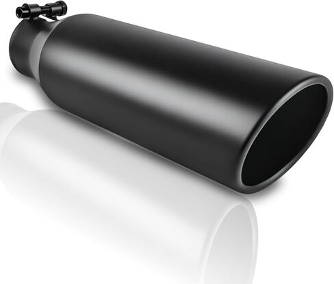 MuHize Exhaust Tips 2.25" Inlet, 3.5" Outlet 12" Length Performance Exhaust Tip, Bolt on, Diesel Exhaust Pipe for Pickup Truck, Car, Truck in Saudi Arabia