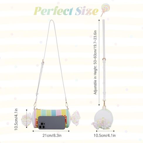 Oweisong Candy Purse for Women Novelty Unique Handbag Cute Fun Shape Rainbow Shoulder Crossbody Bag in Saudi Arabia