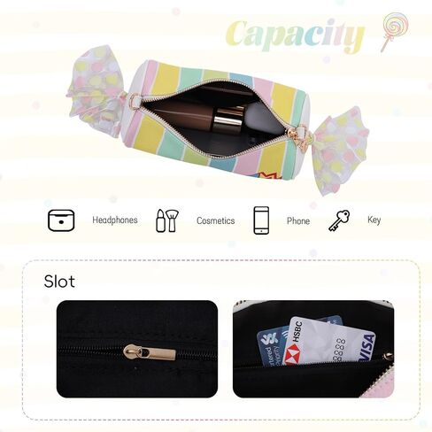 Oweisong Candy Purse for Women Novelty Unique Handbag Cute Fun Shape Rainbow Shoulder Crossbody Bag in Saudi Arabia