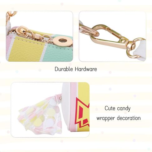 Oweisong Candy Purse for Women Novelty Unique Handbag Cute Fun Shape Rainbow Shoulder Crossbody Bag in Saudi Arabia