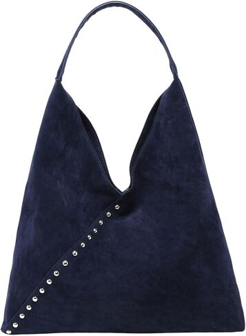 SweatyRocks Women's Vintage Faux Suede Hobo Shoulder Bags Studded Large Capacity Commuter Tote Bag in Saudi Arabia