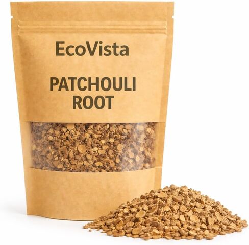 PATCHOULI ROOT - Witchcraft Spell Herb 1oz | Pogostemon cablin | Dried Patchouli Leaves for Rituals, Meditation, Cleansing, Metaphysical & Wiccan Use | Resealable Bag for Freshness in Kuwait