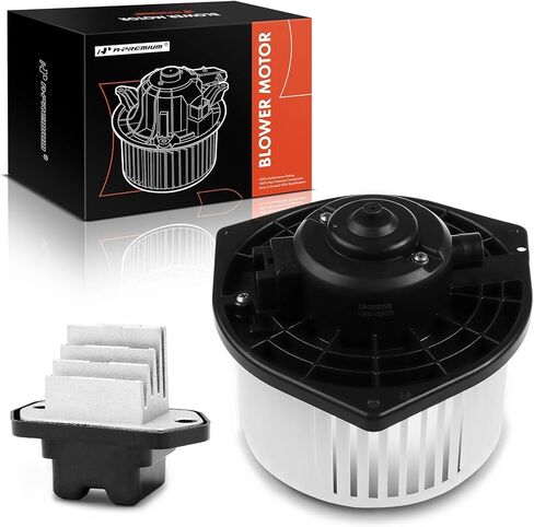A-Premium HVAC Heater Blower Motor and Resistor Assembly Compatible with Honda, Acura Vehicles - Accord 2003-2007 Coupe, TL 2004-2008 Sedan - Front Side, Replace# JA1382, 79330S6M941, 2-PC Set in Saudi Arabia