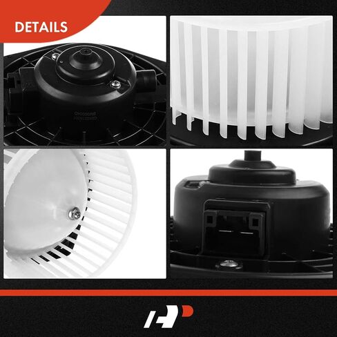 A-Premium HVAC Heater Blower Motor and Resistor Assembly Compatible with Honda, Acura Vehicles - Accord 2003-2007 Coupe, TL 2004-2008 Sedan - Front Side, Replace# JA1382, 79330S6M941, 2-PC Set in Saudi Arabia