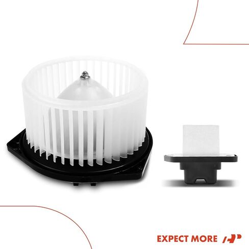 A-Premium HVAC Heater Blower Motor and Resistor Assembly Compatible with Honda, Acura Vehicles - Accord 2003-2007 Coupe, TL 2004-2008 Sedan - Front Side, Replace# JA1382, 79330S6M941, 2-PC Set in Saudi Arabia