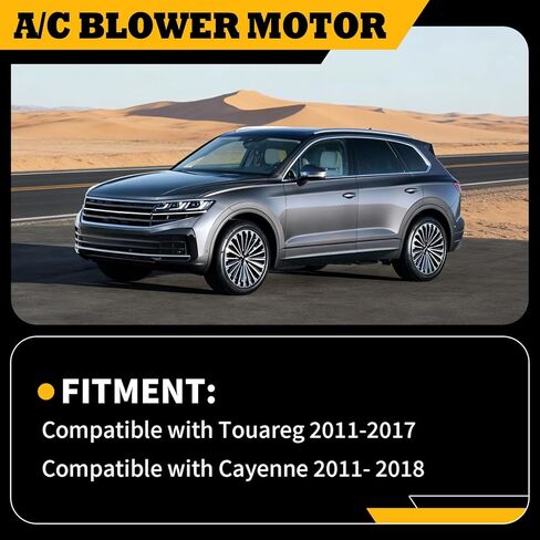 مروحة محرك منفاخ HVAC متوافقة مع كايين 2011-2018 طوارق 2011-2017 يستبدل 7P0820021 7P0820021B PM4090 95857234202 95857234201 95857234200 in Saudi Arabia