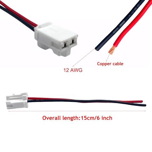 1Pcs Blower Motor Plug,12 Gauge 6 Inch Blower Motor Wiring Harness for 2005-2017 Tacoma Replaces 90980-10916 in Saudi Arabia