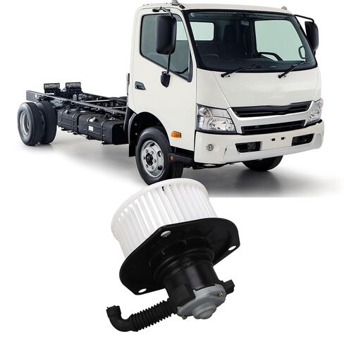 Heater Blower Motor, Strong Wind Output AC Blower Motor with Fan Cage Replacement Fits, Low Noise AC Heater Blower Motor, for Hino‑300/DUTRO XZU4 in Saudi Arabia
