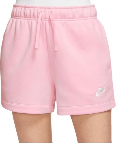 W NSW Club FLC MR Short Women's Mid-Rise Shorts (MED Soft Pink/White) in Saudi Arabia