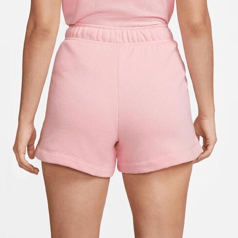 W NSW Club FLC MR Short Women's Mid-Rise Shorts (MED Soft Pink/White) in Saudi Arabia
