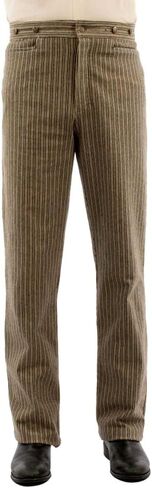 Scully Western Pants Mens Rail Stripe Rangewear 34 x 36 Taupe F0_RW354 in Saudi Arabia