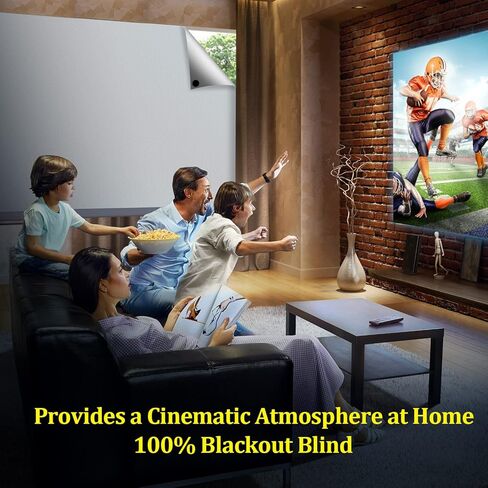 ستائر تعتيم بنسبة 100%، طبقة غطاء نافذة سوداء محمولة، ورقة قماش ظلال تعتيم قابلة للقطع، بدون ستائر نافذة مثقبة، مانع ضوء حرارة الشمس لغرفة نوم النوم في وسائل الإعلام، 57 بوصة عرض - عبوتان in Kuwait