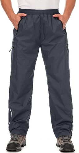 سروال مطر رجالي مقاوم للماء ومقاوم للرياح والمشي لمسافات طويلة في الهواء الطلق وصيد الأسماك والجولف وركوب الدراجات in Kuwait