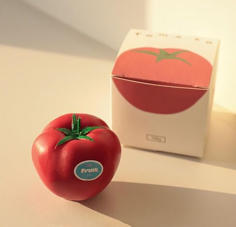 Tomato-Shaped Scented Candle,130G Realistic Red Fruit Design,Tomato Essential Oil,Natural Soy Wax Decorative Candle for Table Photo Prop Birthday,Perfect for Kitchen Decor & Joyful Gifting (Tomato) in Saudi Arabia