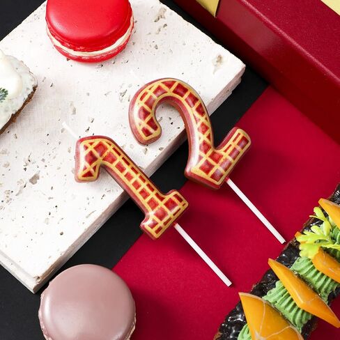 Roowest Birthday Party Number 12 Cake Topper, Spooky Waffles Pattern Happy Birthday Cake Topper Decoration for Waffle Lovers, Horror Themed Party Supplies and Decor in Saudi Arabia