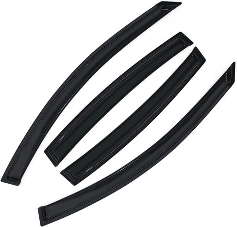 Outside Sun/Rain Guards Wind Deflector Compatible with 2004-2008 Nissan Maxima Smoke Window Visors 4pcs 94017 in Saudi Arabia