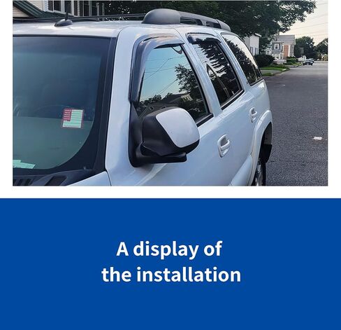 Outside Sun/Rain Guards Wind Deflector Compatible with 2004-2008 Nissan Maxima Smoke Window Visors 4pcs 94017 in Saudi Arabia