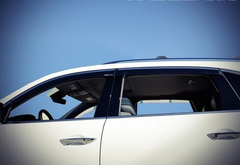 WellVisors Window Visors Wind Deflectors Compatible with Acura 2014-2020 MDX with Chrome Trim Rain Guards 3-847AC008 in Saudi Arabia