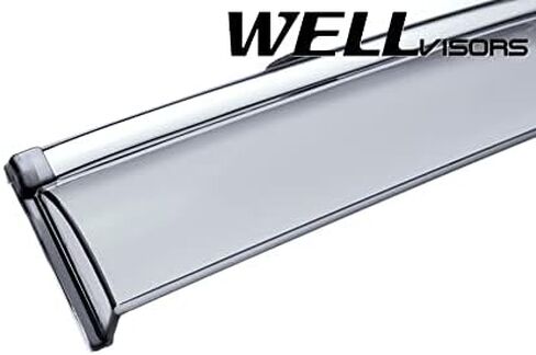 WellVisors Window Visors Wind Deflectors Compatible with Acura 2014-2020 MDX with Chrome Trim Rain Guards 3-847AC008 in Saudi Arabia